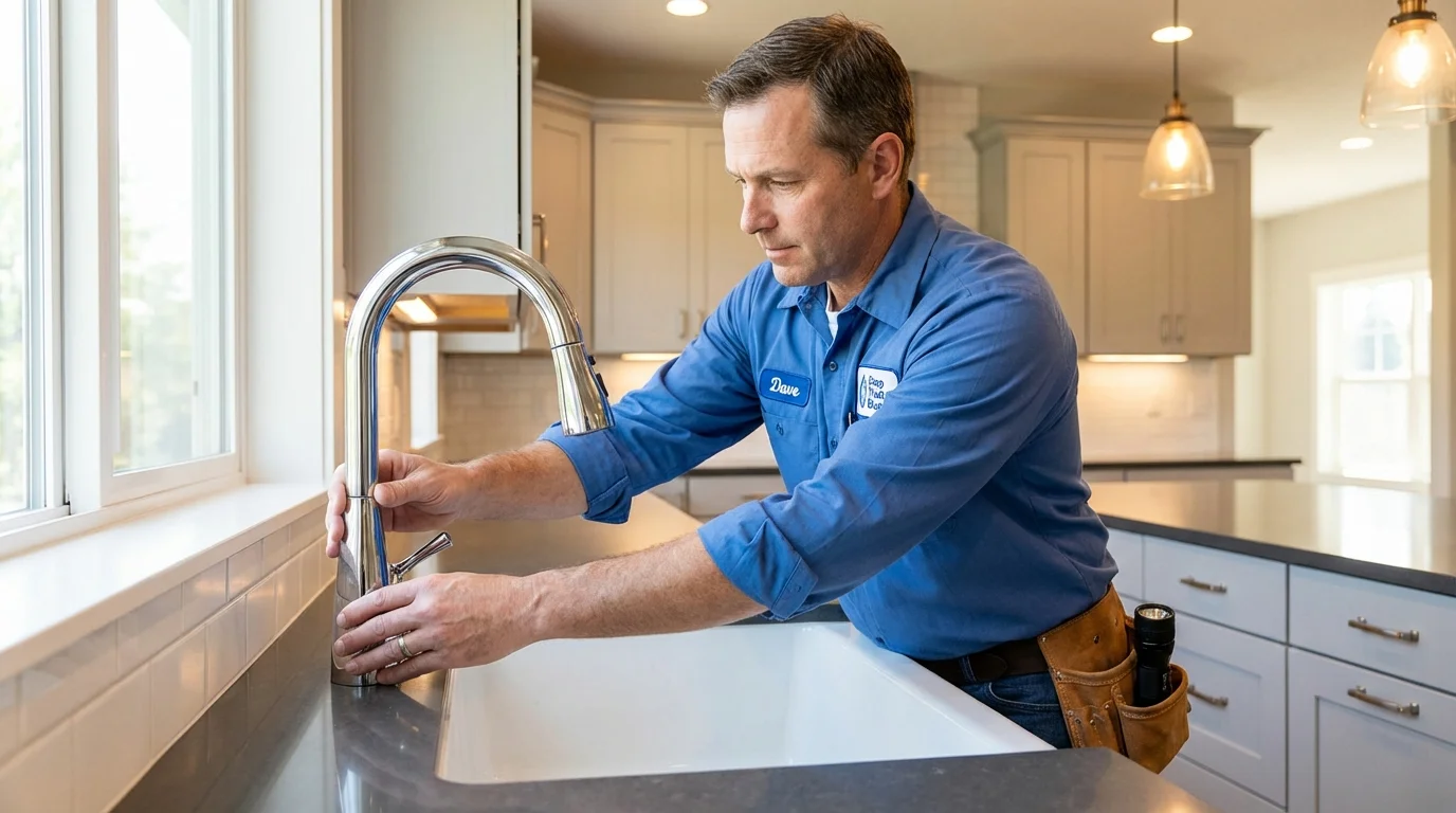 Kitchen faucet installation by Johns Plumbing LLC in Loris